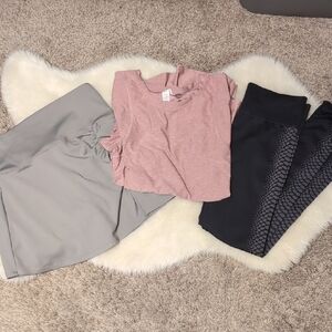 Marika Lot Of  Activewear Leggings S, Skort S, Top m